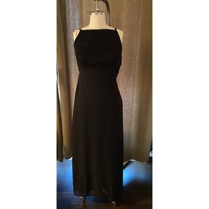 Susan Roselli for VIJACK Maxi Black Evening Gown